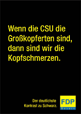 Wenn die CSU die Großkopferten sind, dann sind wir die Kopfschmerzen.