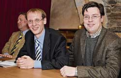 Die Kandidaten Jens Brandt und Marco Graulich (v.l.)